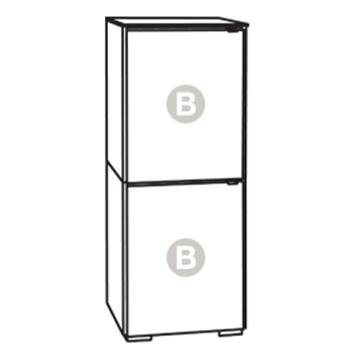 Salamander Chameleon Collection Oslo 617 Single AV Cabinet (Black Oak with Smoked Glass Doors & Black Glass Top)