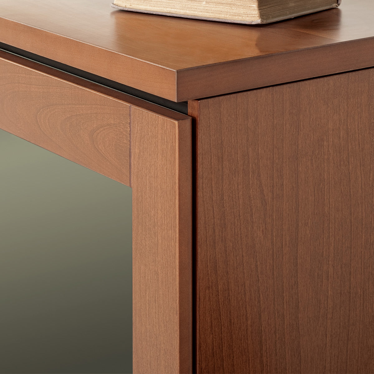 Salamander Chameleon Collection Elba 517 Single AV Cabinet (Wide Framed American Cherry Doors with Smoked Glass Inserts)