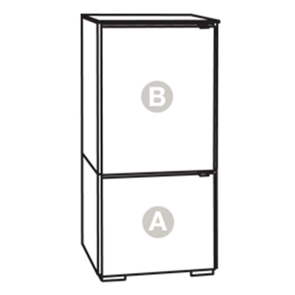 Salamander Chameleon Collection Denver 517 Single AV Cabinet (Deep Textured Medium Walnut with Black Glass Top)