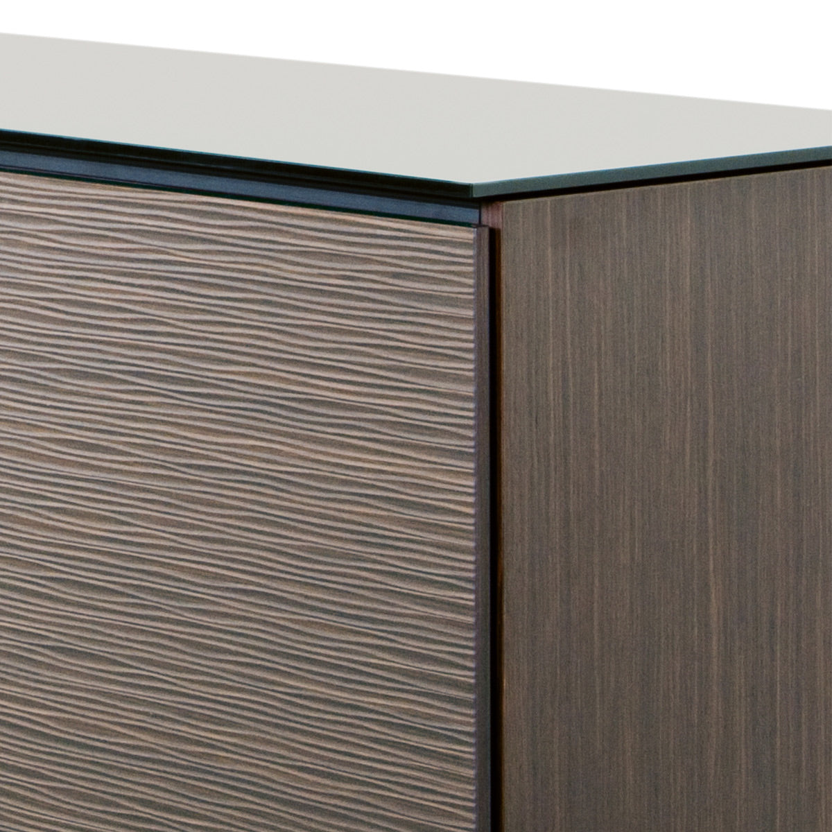 Salamander Chameleon Collection Berlin 217 SE Subwoofer Enclosure AV Cabinet (Textured Wenge with Black Glass Top)