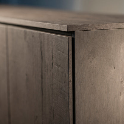 Salamander Chameleon Collection Lancaster 317 Single AV Cabinet (Rough-Sawn Barnboard Oak)