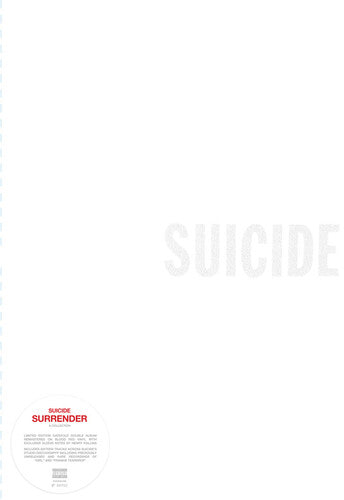 Suicide: Surrender [ Record ]