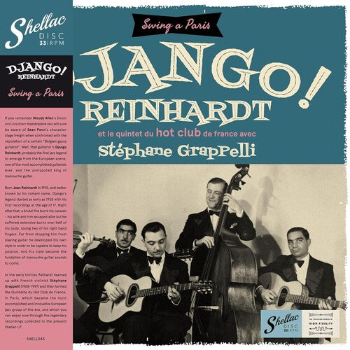 Django Reinhardt: Et Le Quintet Du Hot Club De France Avec Stephane Grapelli [ Record ]
